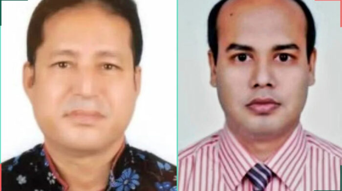 ঢাকা মার্কেন্টাইল কো–অপারেটিভ সোসাইটি লিমিটেডের (ডিএমসিএসএল) চেয়ারম্যান আবু জাফর চৌধুরী এবং প্রতিষ্ঠানের ডিএমডি মনিরুল ইসলাম